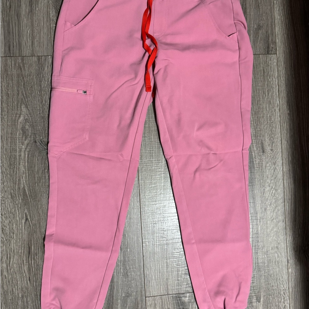 Tommy Hilfiger Pink Joggers with Red Drawstring